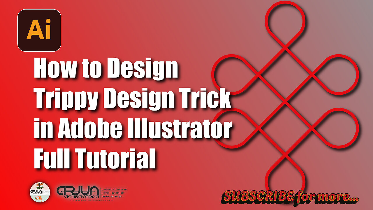 Trippy Design Trick in Adobe Illustrator | #arjun #adobe #trending #trendingvideo