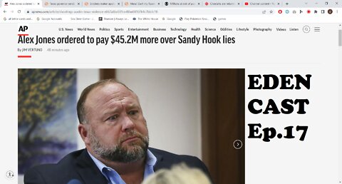 Eden Cast Ep.17 Alex Jones Ordered to pay $45m