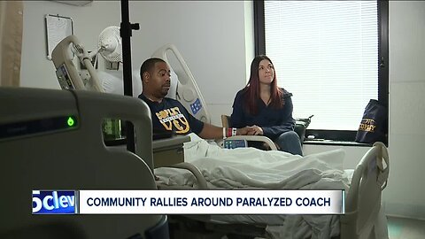 After routine surgery left him paralyzed, Copley basketball coach Antoine Campbell is staying positive