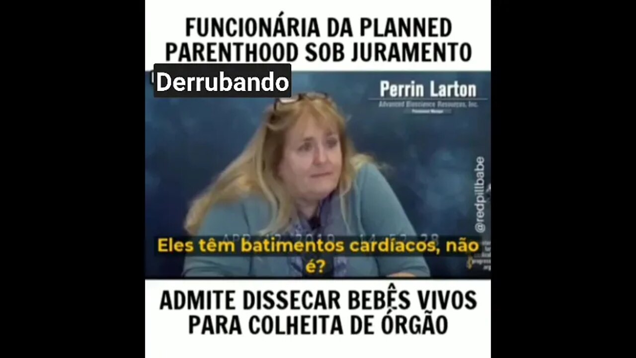 Depoimento de funcionária da Planned Parenthood - material fetal