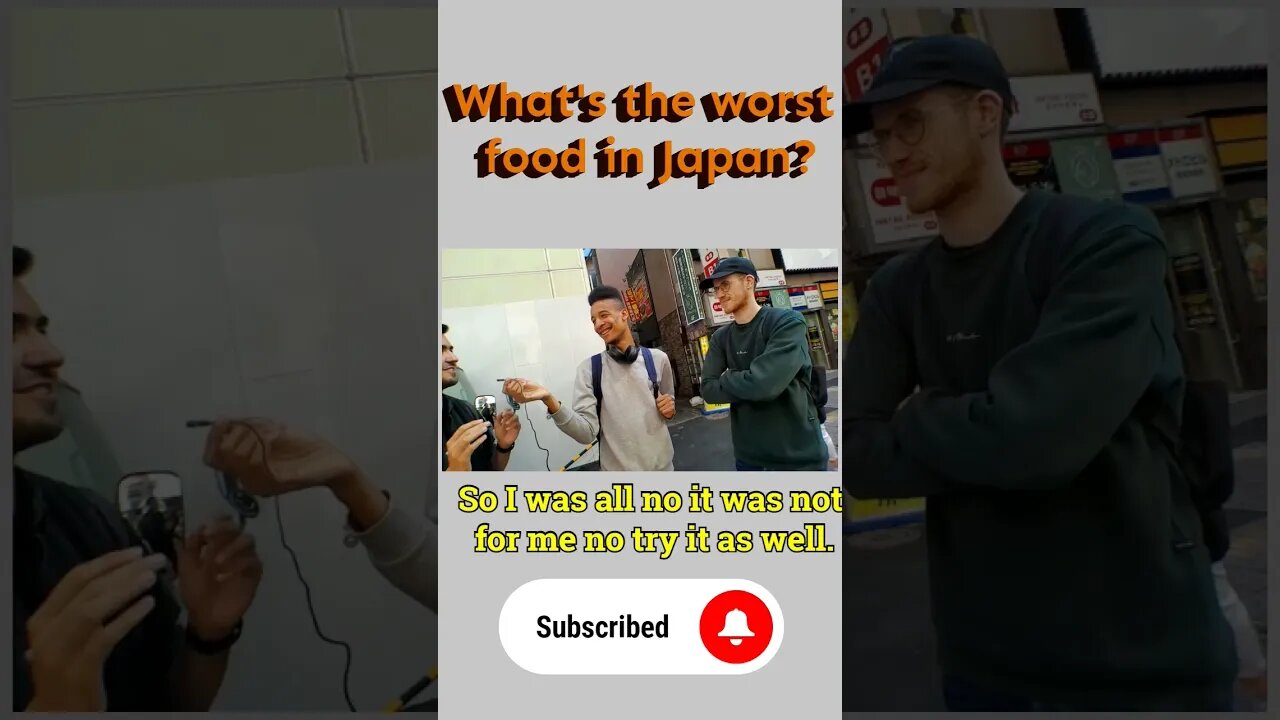 【衝撃映像】外国人が選ぶ日本で一番まずい食べ物とは？！#shorts