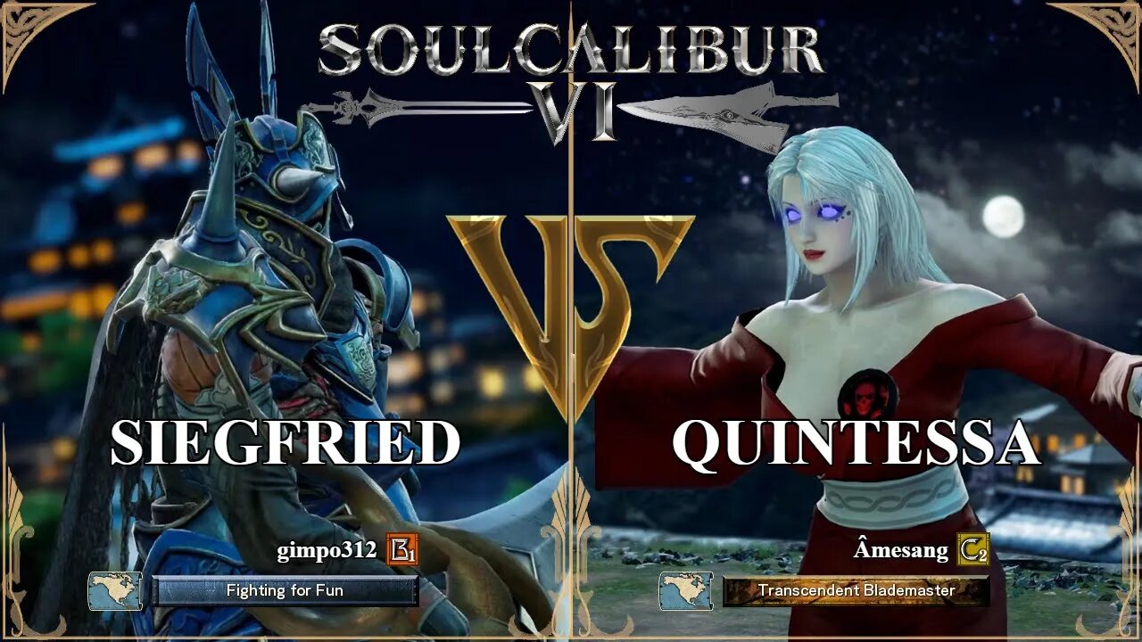 SoulCalibur VI — gimpo312 (Siegfried) VS Amesang (Quintessa) | Xbox Series X Ranked