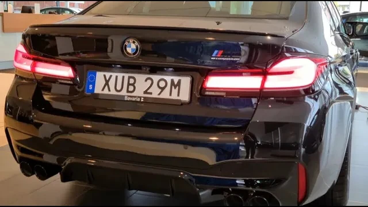 [8k] Facelift BMW M5 Competition Sapphire Black 625 HP. World's best and most understated sedan?