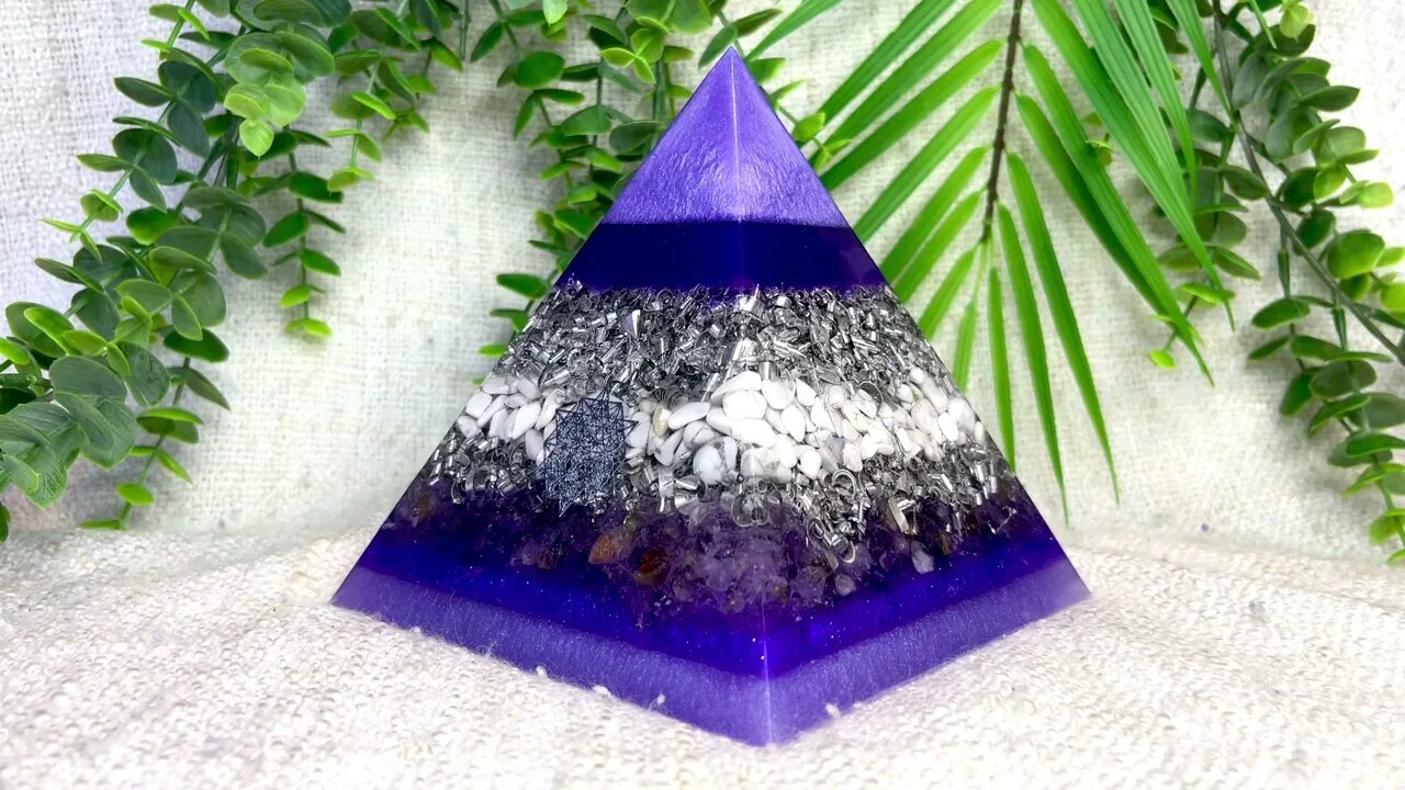 Ascension Orgonites Pyramid - LILAC