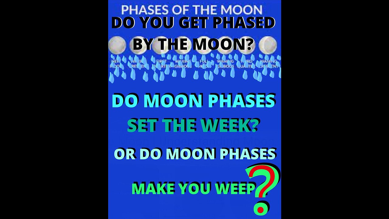 Do Moon Phases Set The Week?