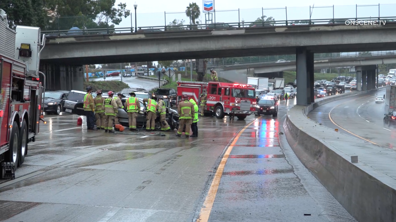 Rainy day keeps first responders busy
