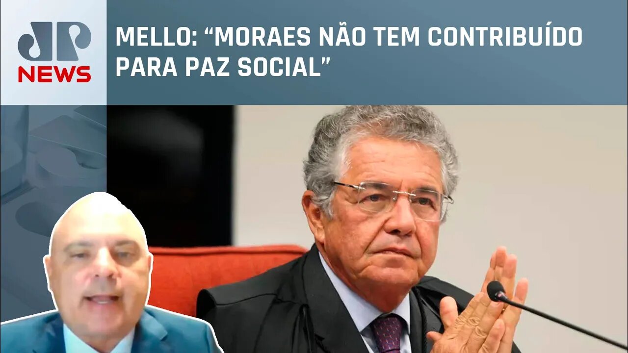 Marco Aurélio Mello critica decisões de Alexandre de Moraes; Vasconcelos comenta