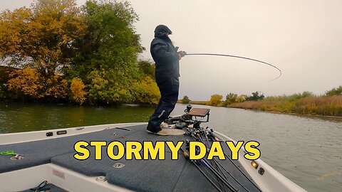 Playing in the RAIN - Winter Fishing on The California Delta