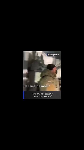 Friendly dog joins Russian soldiers. He came in himself and he's not even hungry.