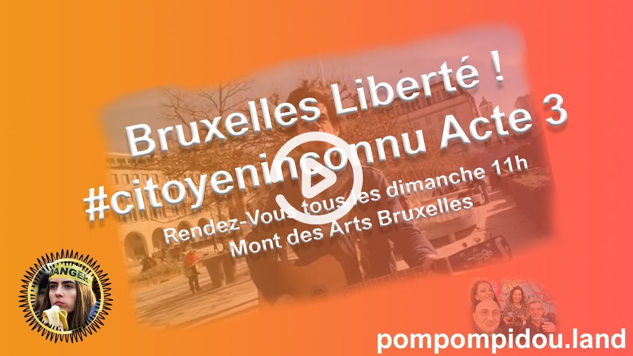 Bruxelles Liberté ! #citoyeninconnu Acte 3