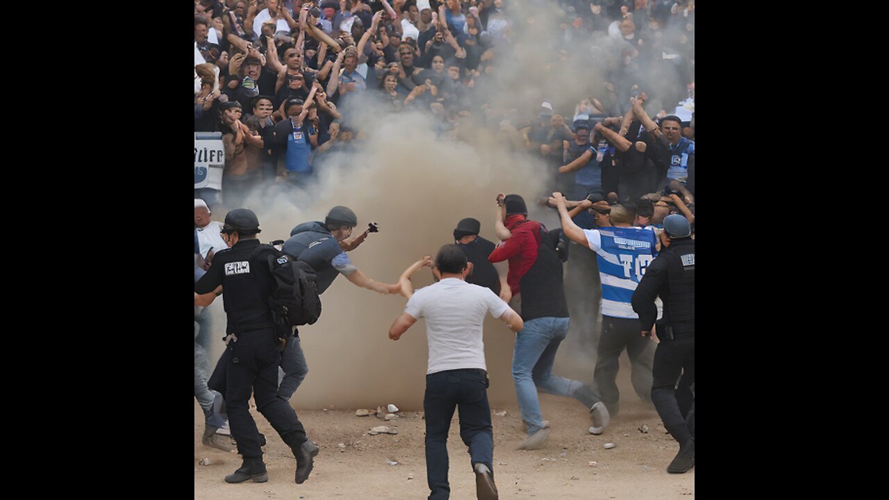 Border security increases for potential surge; clashes erupt between French and Israeli supporters.