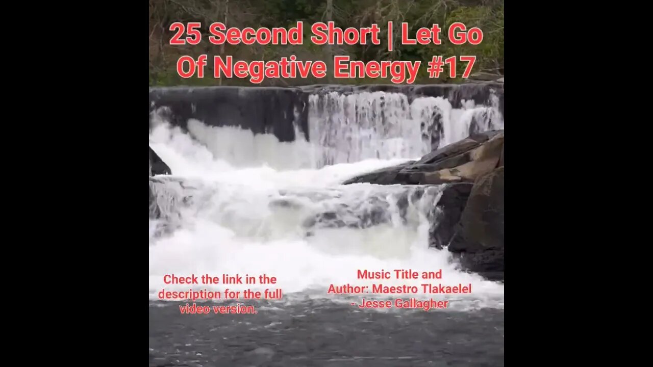 25 Second Short Of Let Go Of Negative Energy | #meditation #shorts #shortsvideo #waterfall #17