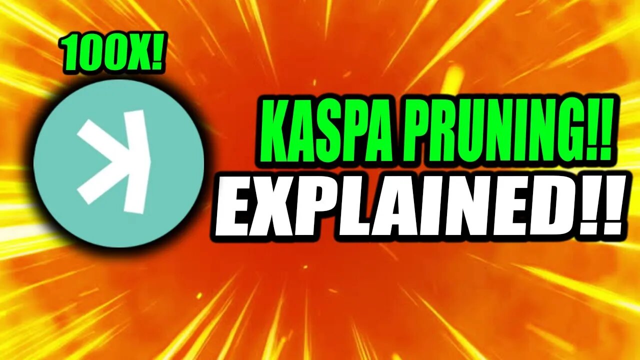 KASPA PRUNING FUD DEBUNKED!! THIS IS WHY KASPA WILL BE NUMBER 1!! *MUST WATCH!*
