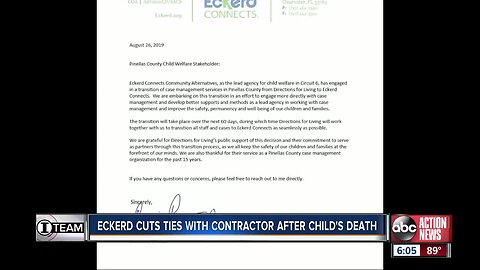 Child welfare subcontractor removed from more than 500 cases after 11-year-old child's death