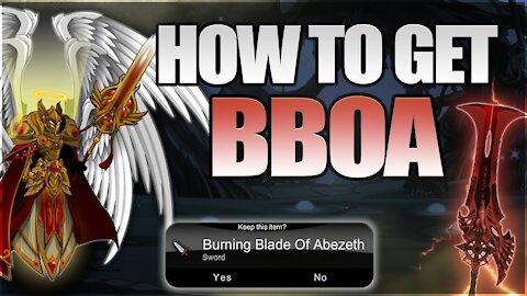 How to get BURNING BLADE OF ABEZETH! 2ND strongest weapon in AQW