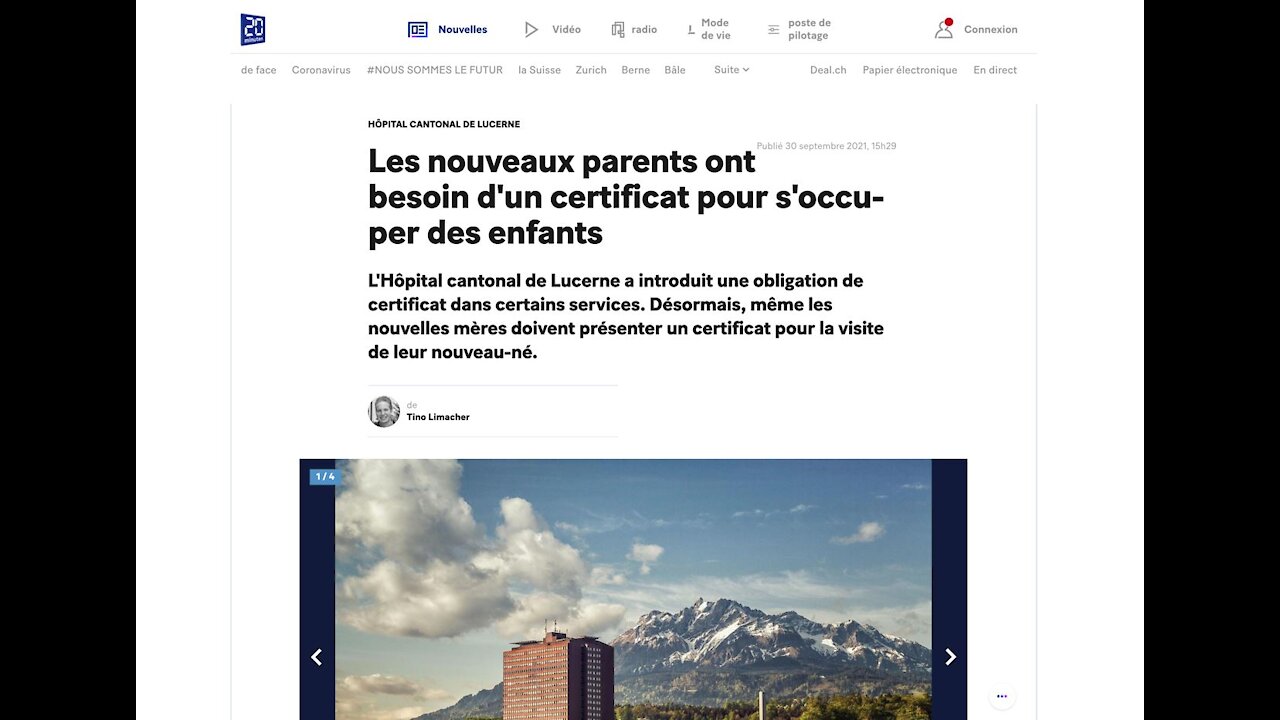 PROJET SATANIQUE DE LA MATERNITÉ DE LUCERNE (SUISSE) POUR LES MÈRES VENANT D’ACCOUCHER