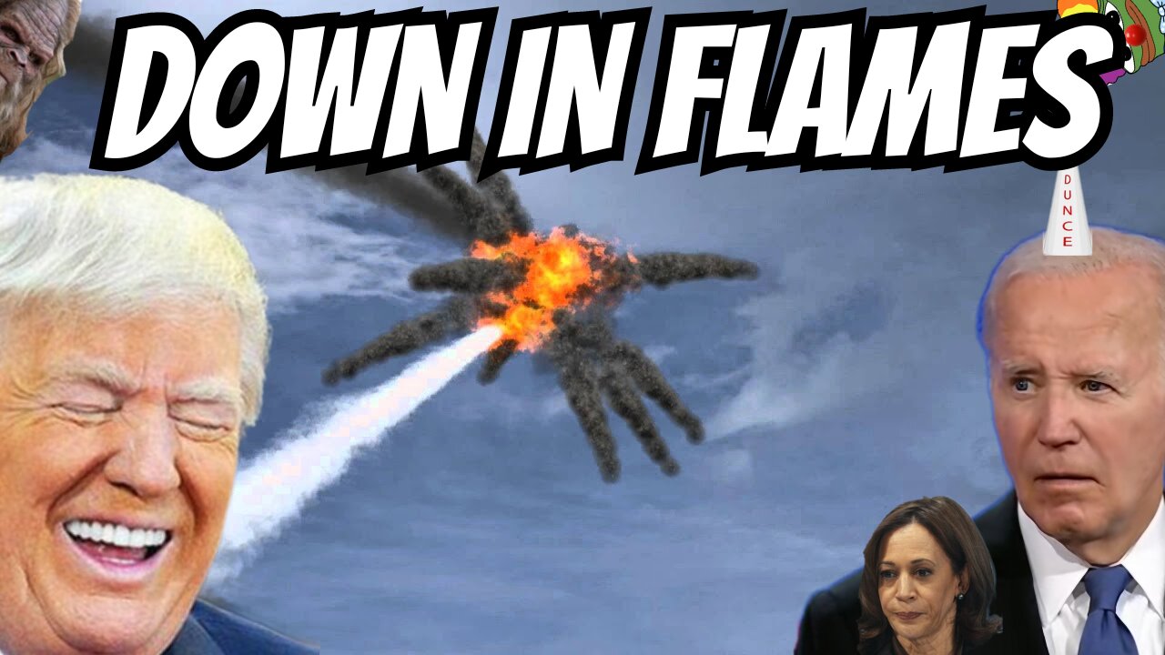 BIDEN GOES DOWN IN FLAMES