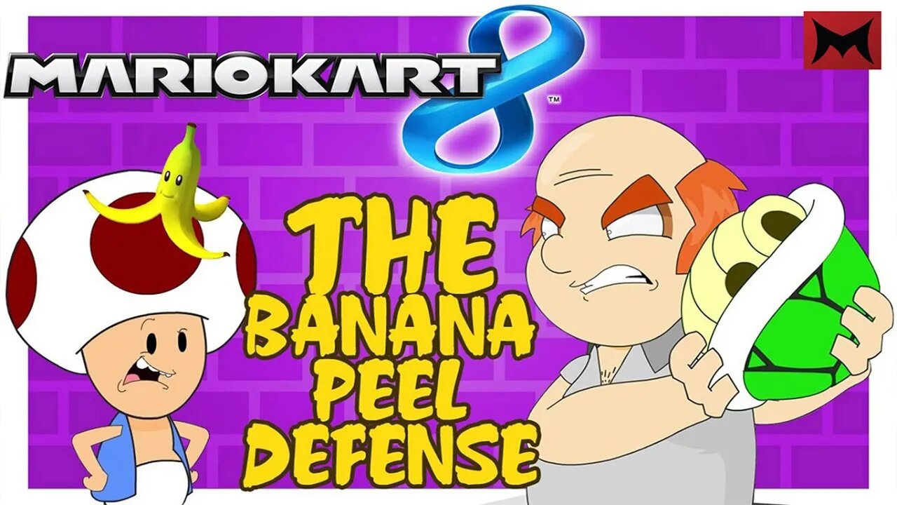 THE BANANA PEEL DEFENSE - Happy Hour Saloon S3E2 (Mario Kart 8)