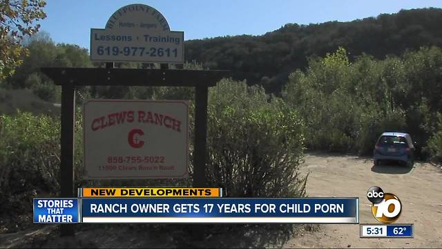 Carmel Valley rancher sentenced for child porn