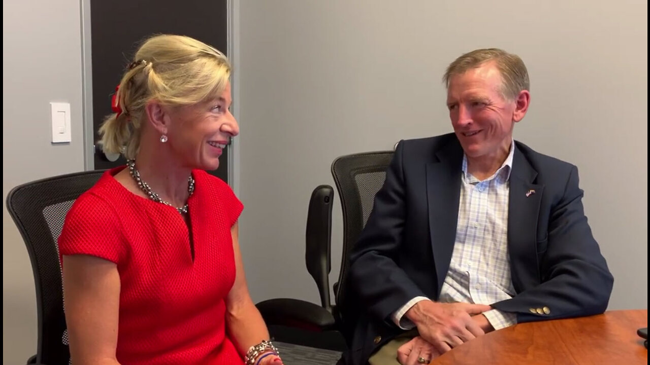 Katie Hopkins speaks with Rep. Paul Gosar from Arizona