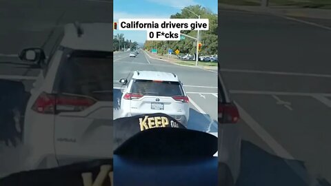 Car Hits Semi. Pretends nothing happened