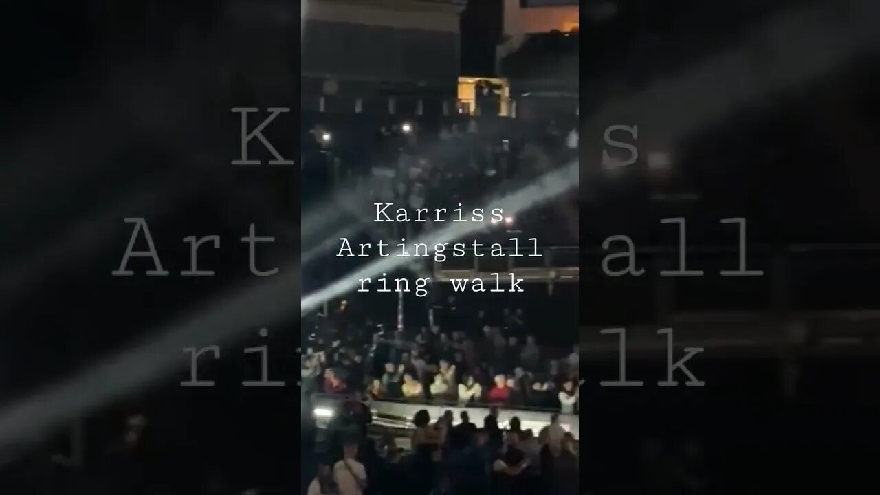 Karriss Artingstall ring walk #shieldsmarshall