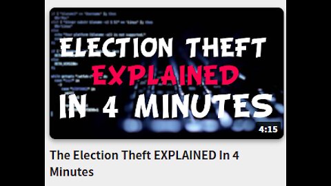 The Election Theft EXPLAINED In 4 Minutes- The Deep state Did it- China