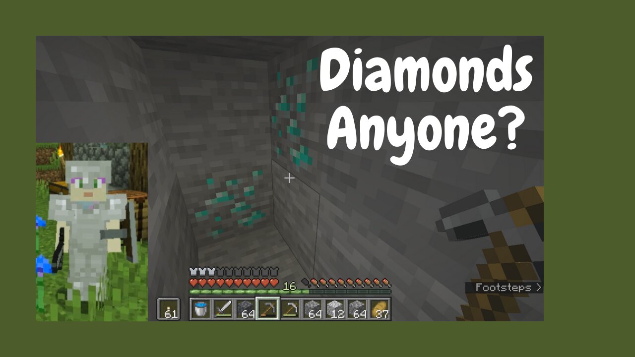 Diamonds Anyone? - MamzPlayz Let's Play Minecraft 1.17 Ep2