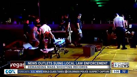 News outlets file lawsuits for shooting info