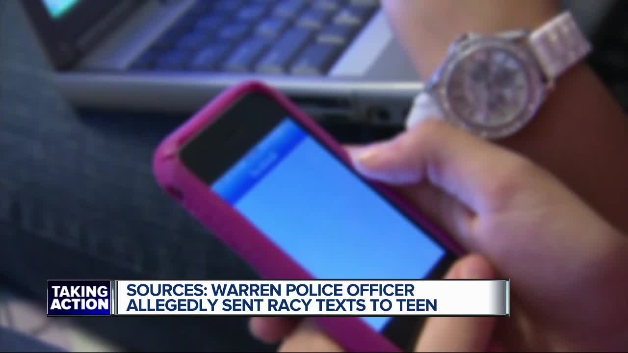 Warren officer under investigation for allegedly sending inappropriate texts to teen, according sources