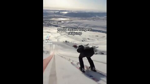 WINNING WORLD RECORD🏔️⛷️📸LONGEST SKI JUMP🎿🏆🏔️⛷️💫