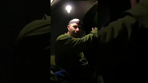 audio test before filming a night vlog in the tent 22nd March 2023
