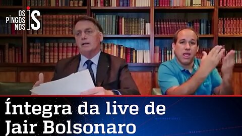 Íntegra da live de Jair Bolsonaro de 22/07/21