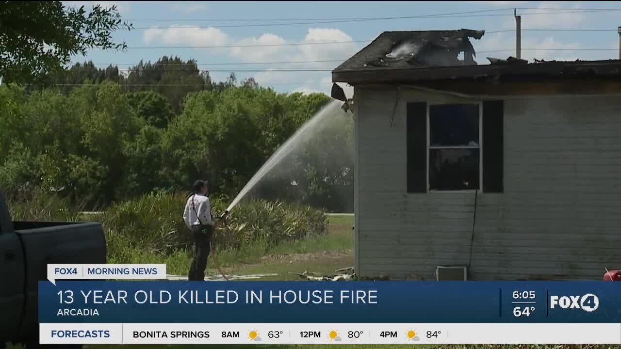 House fire kills thirteen year old girl