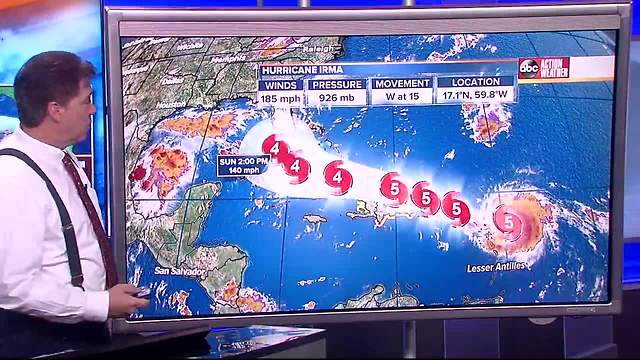 Hurricane Irma Update | Florida’s Most Accurate Forecast with Denis Phillips on Tuesday at 7PM