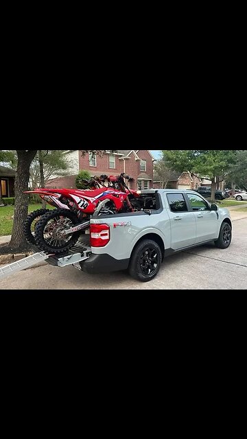 Hauling Dirtbikes In a Ford Maverick!
