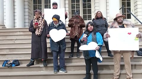 The Stop Trafficking our Children Press Conference city hall steps NYC 3/8/23 hosted