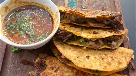 Lamb birria tacos