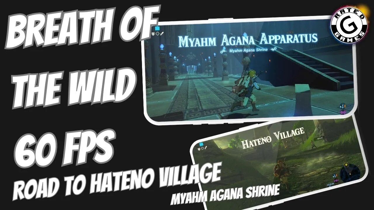 Breath of the Wild 60fps - Road to Hateno Village and Myahm Agana Shrine