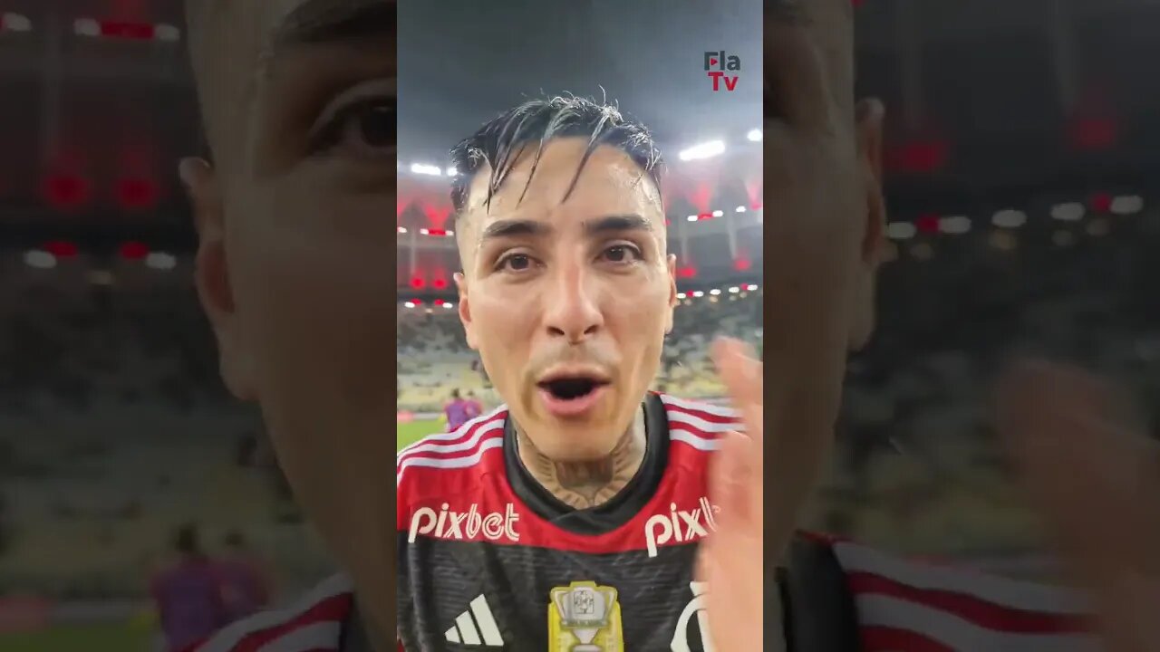 Erick Pulgar impressionado com a torcida do Flamengo