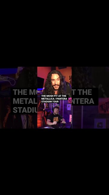 Getting in the mosh pit at the METALLICA / PANTERA stadium shows
