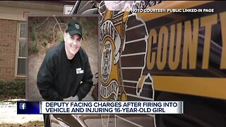 Deputy facing charges after firing into vehicle, injuring 16-year-old girl