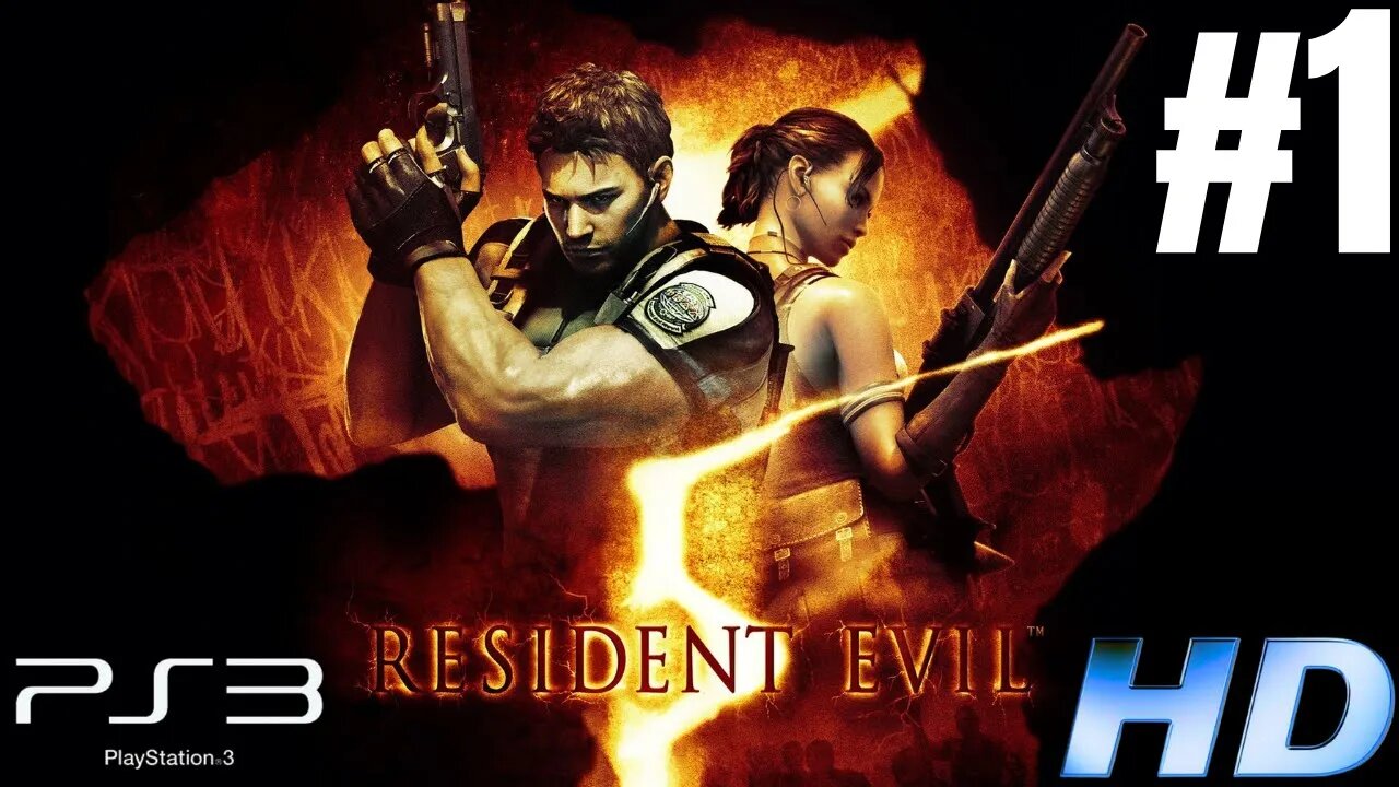 Chris Goes To Africa | Resident Evil 5 Gameplay Walkthrough Part 1 | PS3 (No Commentary Gaming)