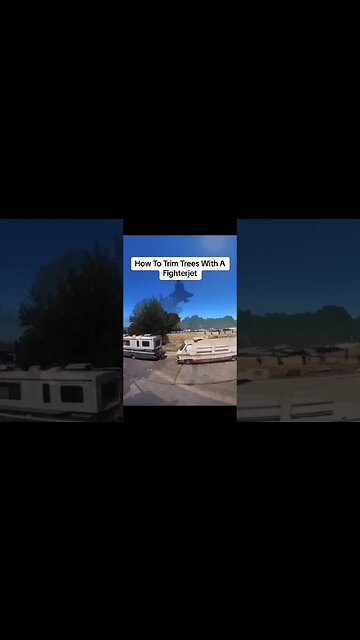 Trimming trees with a fighter jet ✈️