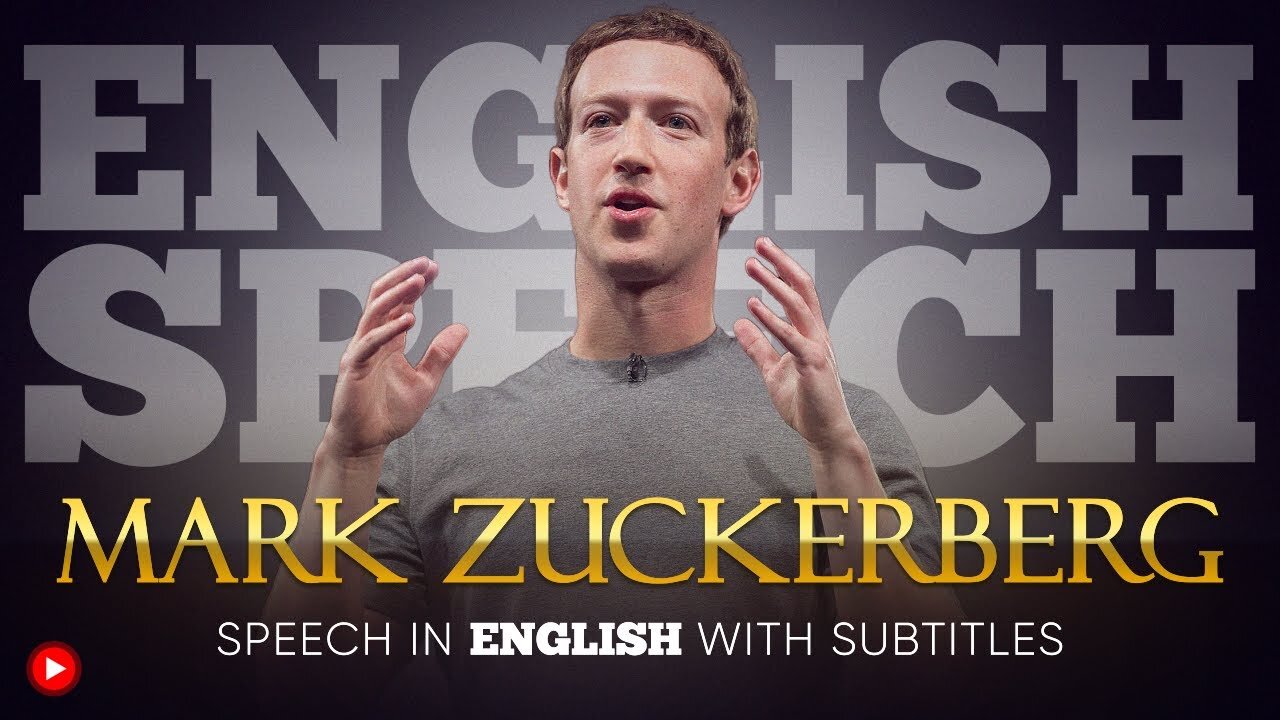 ENGLISH SPEECH MARK ZUCKERBERG Free Speech English Subtitles