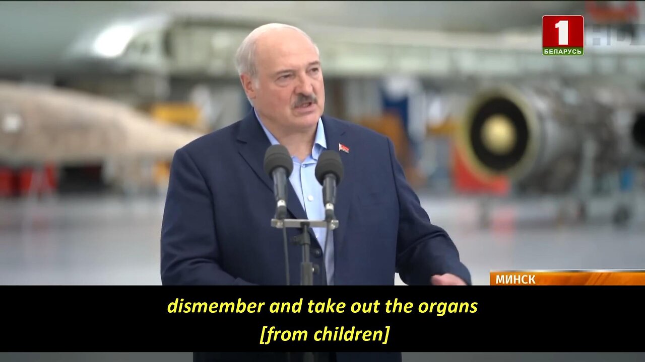 Lukashenko accused the West of taking children out of Ukraine for organ harvesting