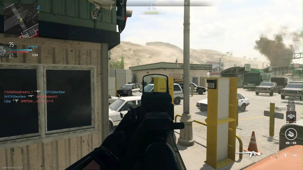 Shot through the door