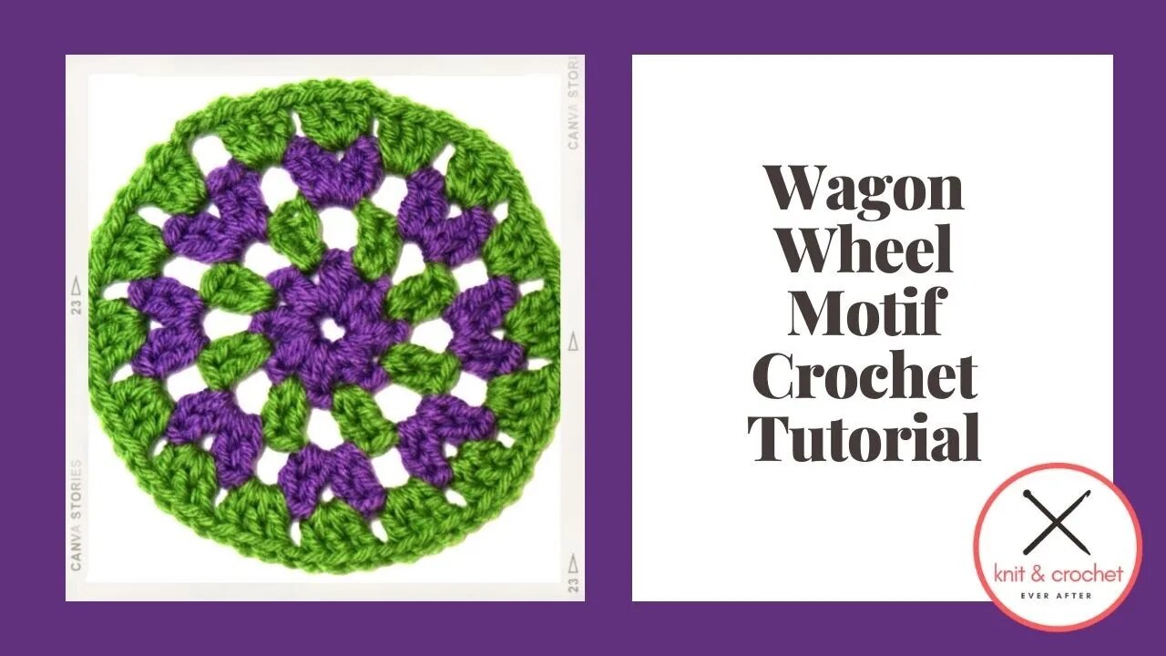 Motif of the Month October 2013: Wagon Wheel Motif Crochet Tutorial