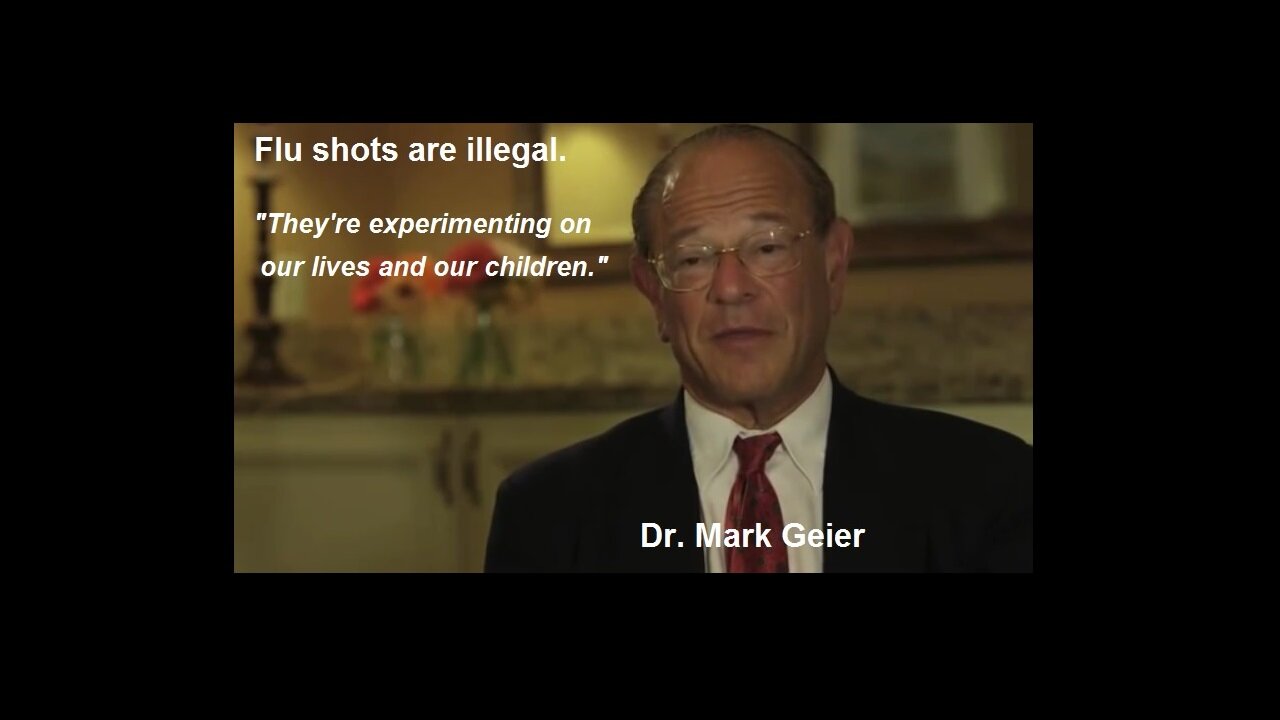 Dr. Mark Geier on Flu Shots