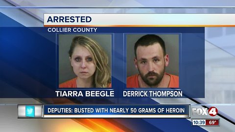 Deputies: busted with nearly 50 grams of heroin